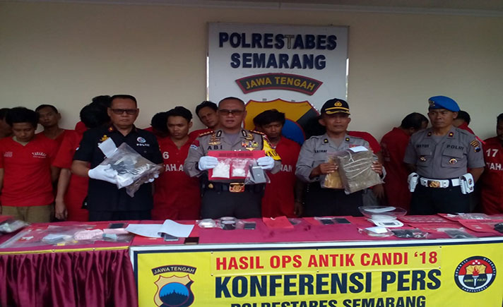 Operasi Antik Polrestabes Semarang Ungkap Kasus Narkoba Tagar