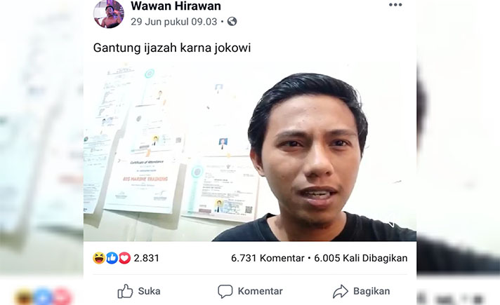 Pesulap Asal Sulsel Fokus Nganggur Tagih Janji Jokowi Tagar 