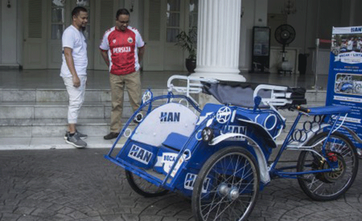 Serrrrr Becak Listrik Siap Ramaikan Jalan Jalan Di Jakarta Tagar