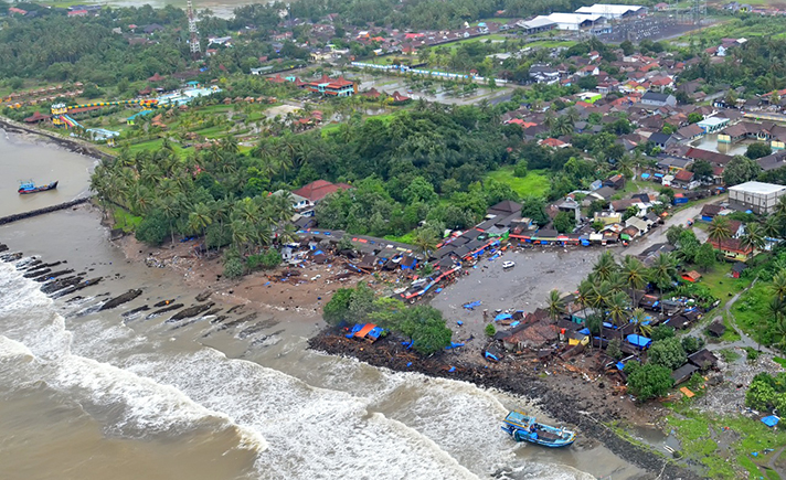 Melihat Lokasi Bekas Gulungan Tsunami Selat Sunda Lewat Foto Aerial Tagar 