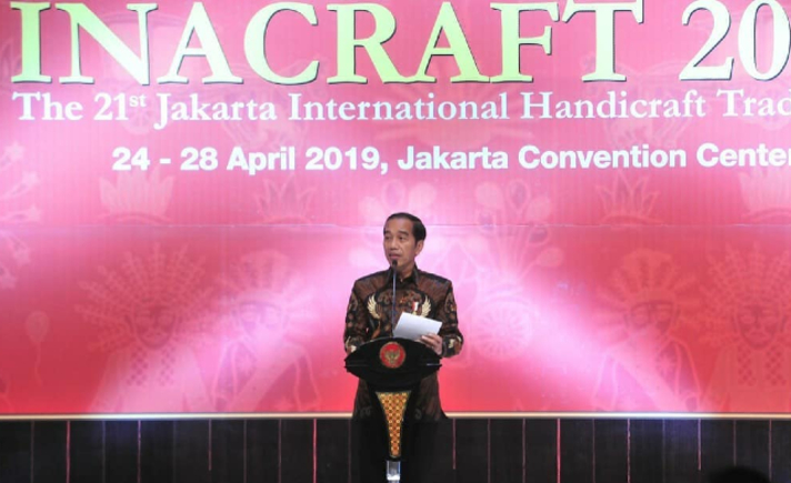 Video Jokowi Apresiasi Pengusaha di Inacraft 2019 Tagar