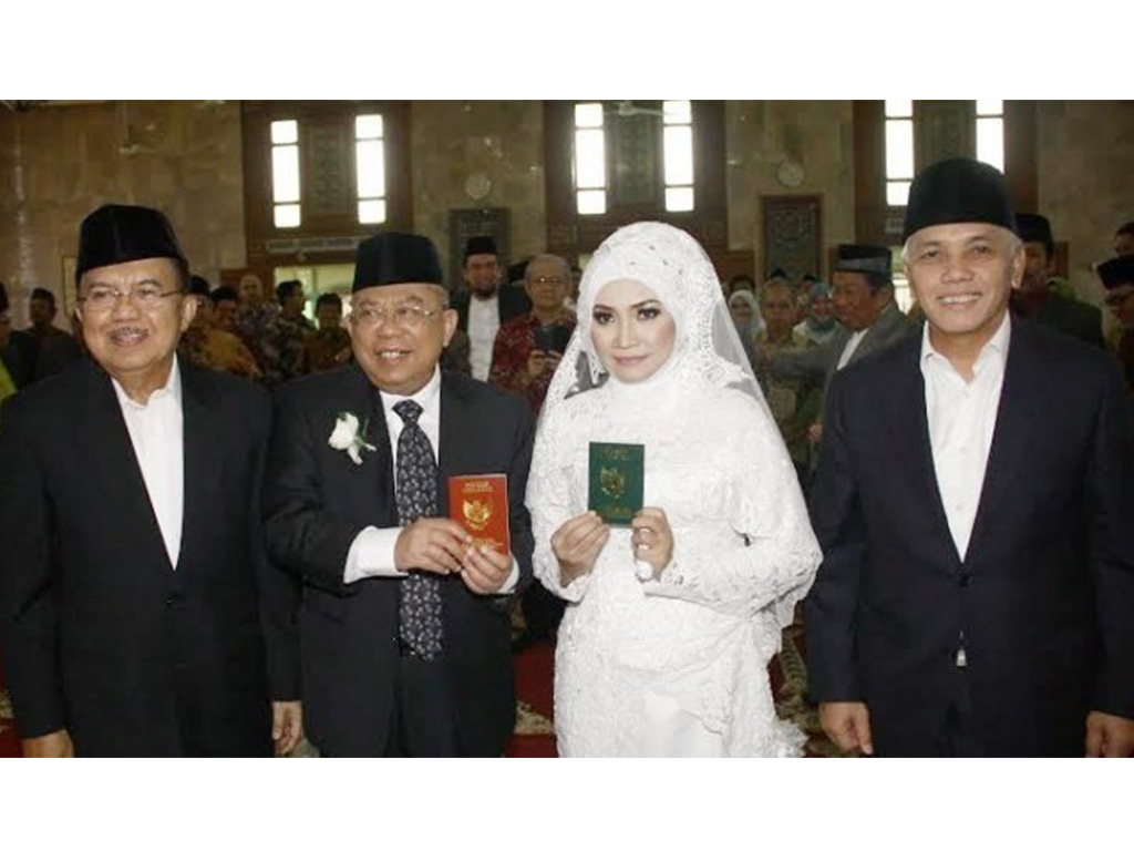 Pernikahan KH Maruf Amin dan Wuri Estu Handayani