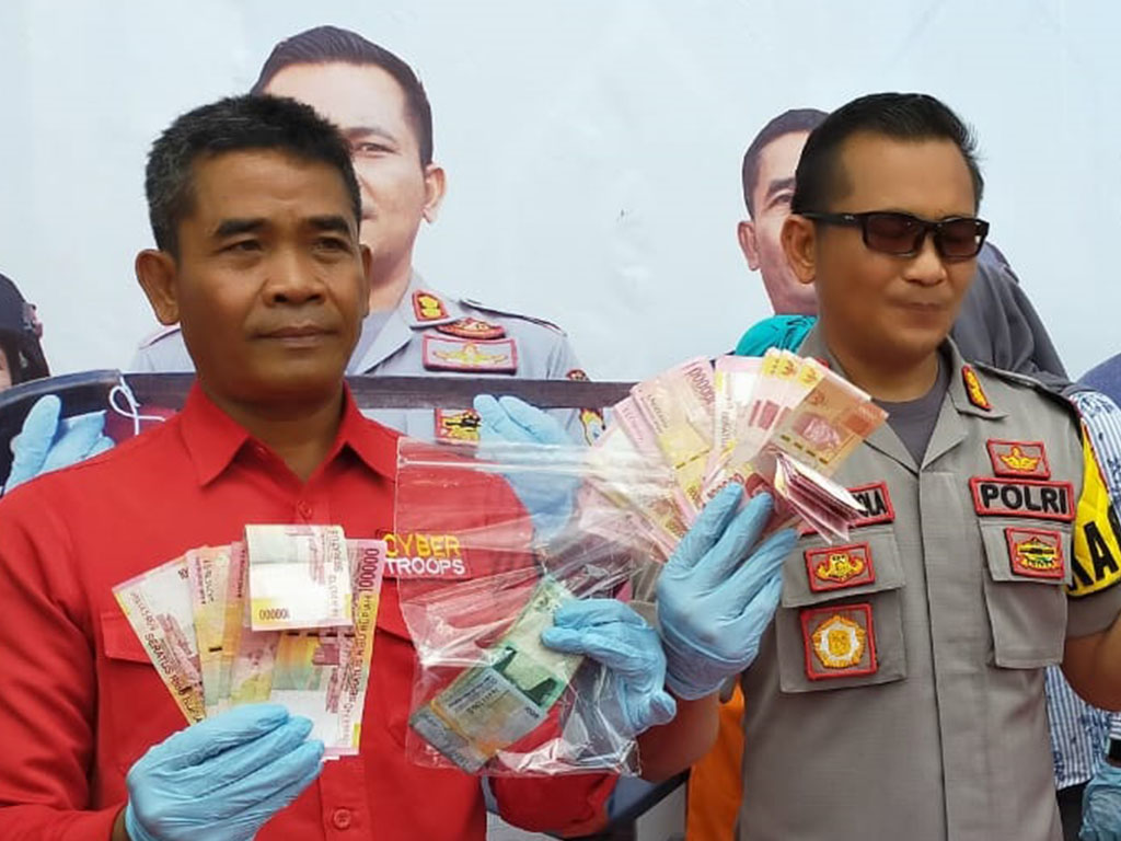 Pengedar Uang Palsu Diamankan Polres Gowa Tagar