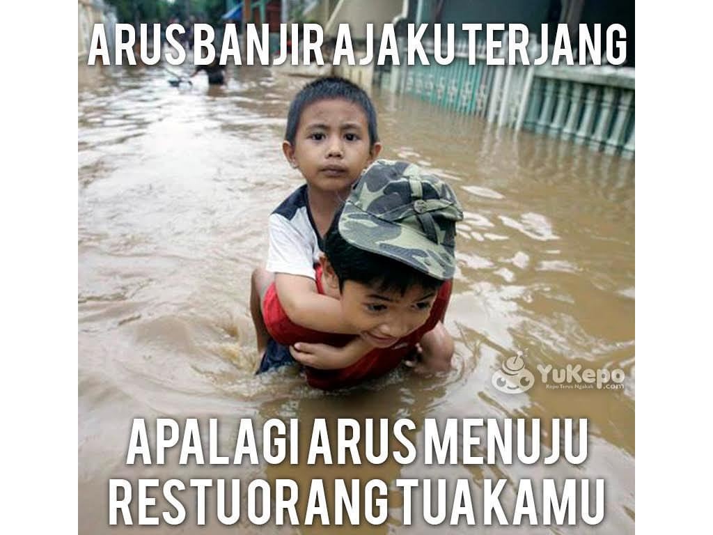 32 Top Meme Banjir Jakarta Terkeren Lokermeme