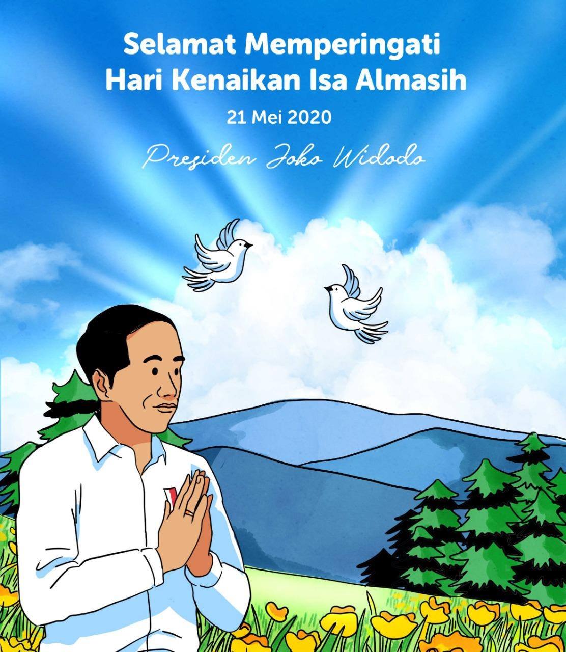 Jokowi: Selamat Memperingati Hari Kenaikan Isa Almasih | Tagar