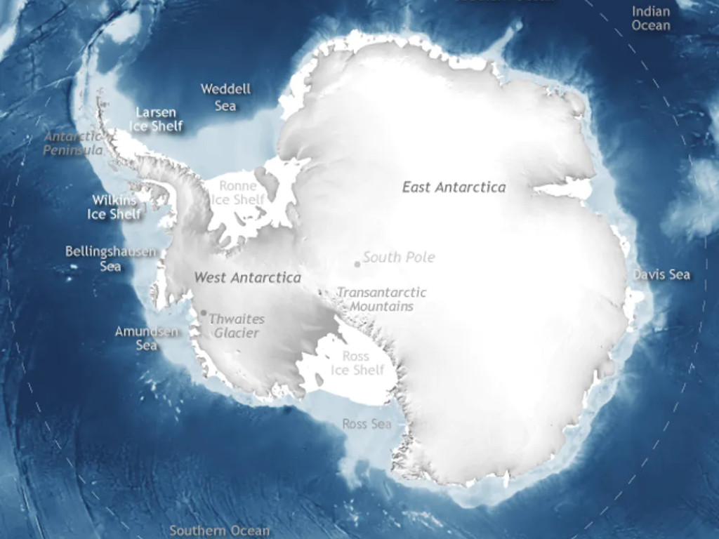 Peta Benua Antarktika