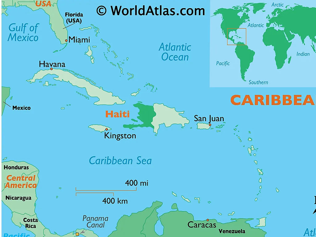 letak haiti