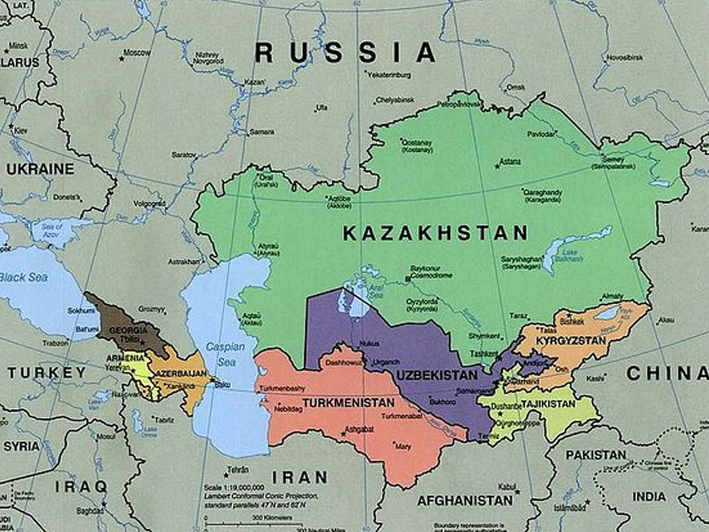 letak Kazakhstan