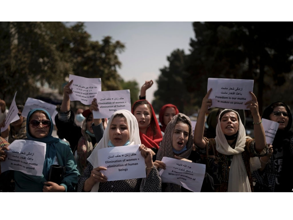 perempuan Afghanistan unjuk rasa tuntut hak