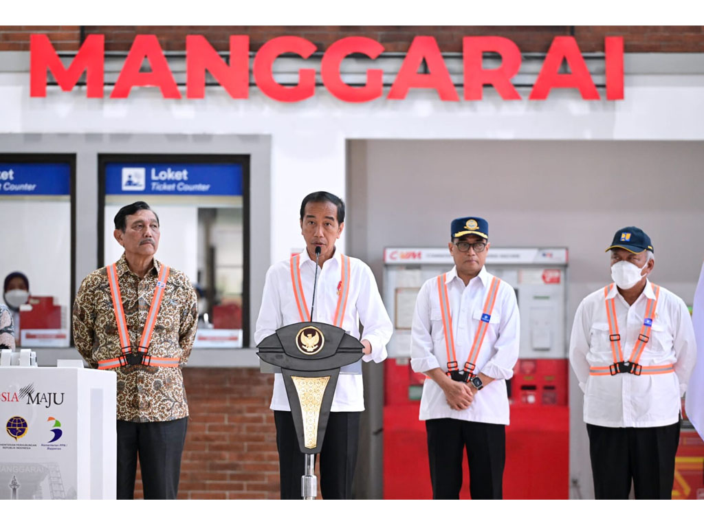 Presiden Jokowi Resmikan Stasiun Kereta Api Manggarai Tahap I