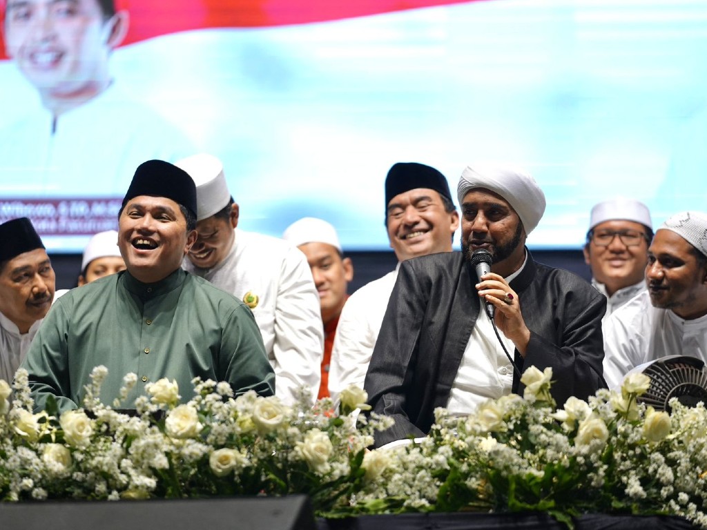 Pasuruan Bersholawat, Habib Syech Doakan Erick Thohir