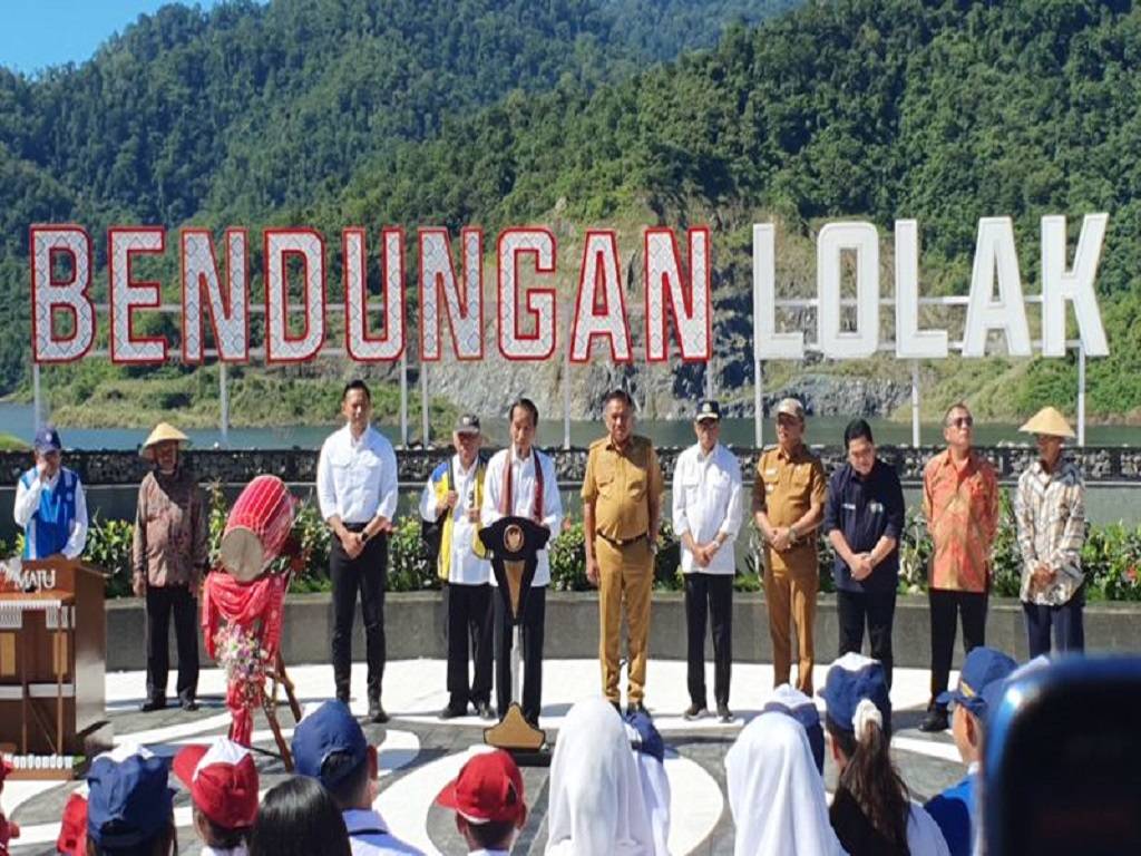 Untuk Pertama Kalinya, AHY Dampingi Presiden Jokowi Resmikan Bedungan di Sulawesi Utara dengan Dua Menteri Lainnya