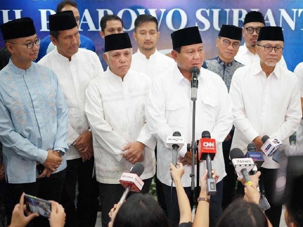 Soal Kawan Lama, Prabowo Sindir Pihak yang Tiba-tiba Datang: Sekali Nongol, Bawa Titipan