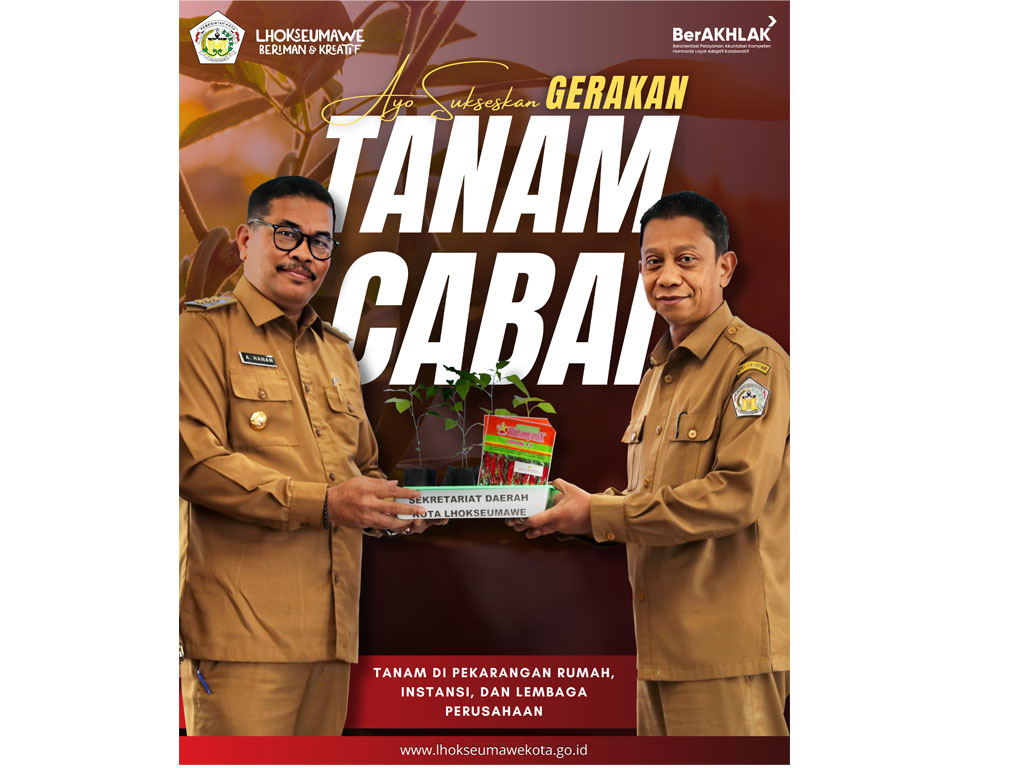 Pemko Lhokseumawe Canangkan Program Tanam Cabai dan Kembangkan Kebun Bawang Merah