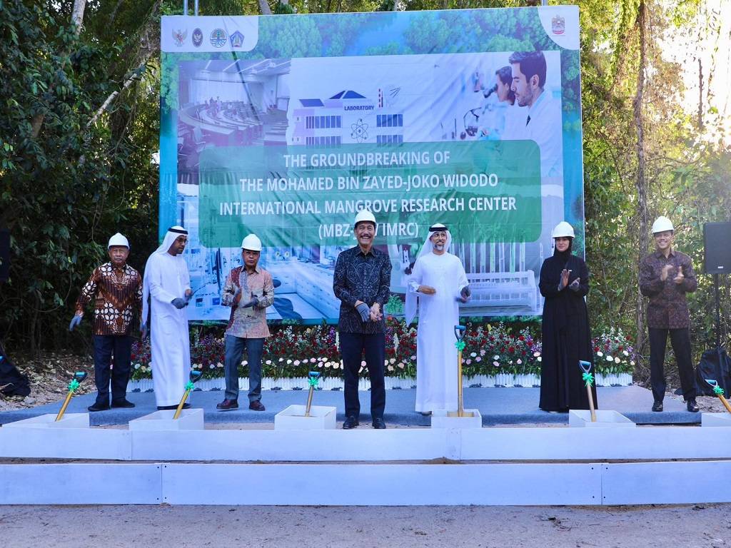 Peletakan Batu Pertama International Mangrove Research Center MBZ-JKW di Bali