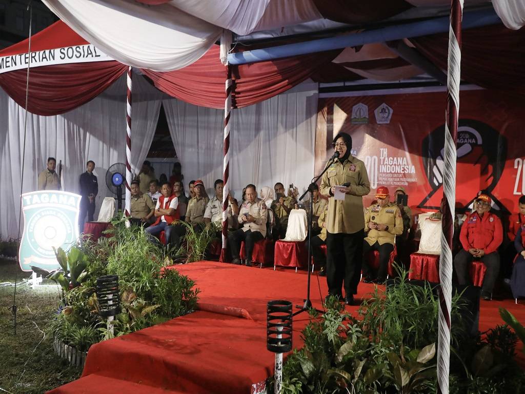 HUT Ke-20 Tagana, Mensos Risma Apresiasi Tagana sebagai Pahlawan Kemanusiaan