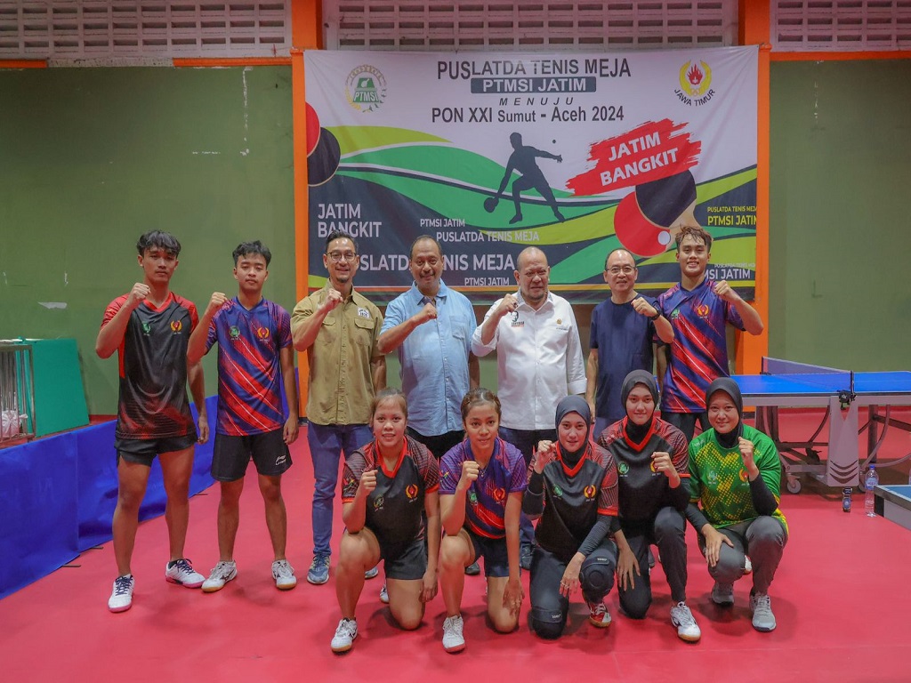 LaNyalla Pacu Semangat Atlet Tenis Meja Jatim untuk PON Aceh-Sumut