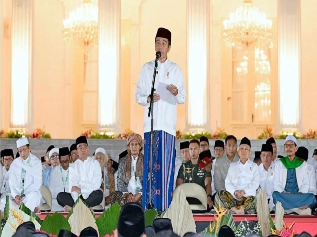 Gelar Zikir dan Doa Kebangsaan 79 Tahun Indonesia Merdeka, Jokowi Sampaikan Permintaan Maaf