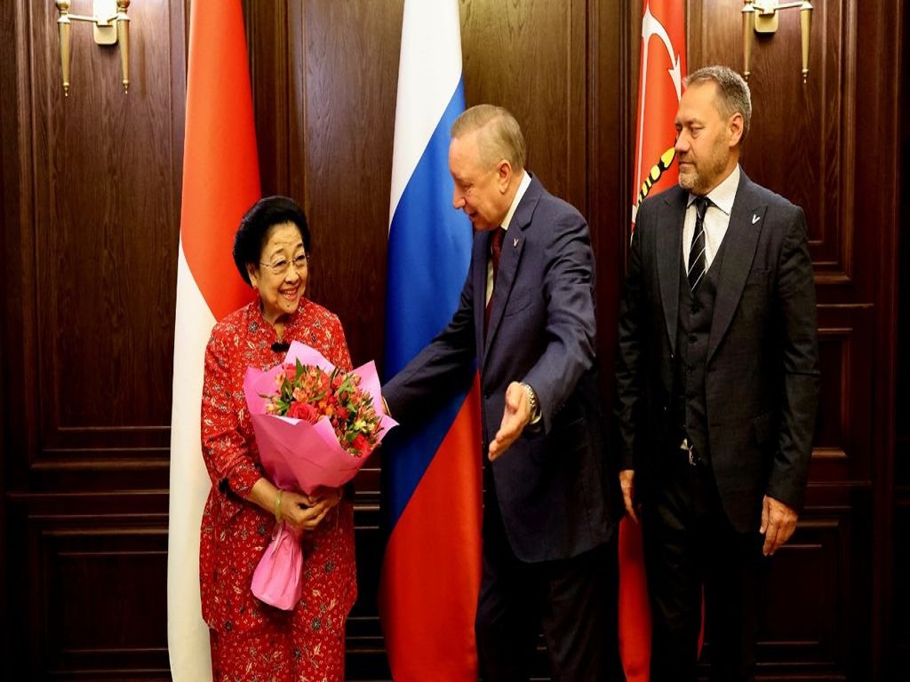 Megawati Bertemu Gubernur dan Ketua Parlemen St. Petersburg Alexander Belsky