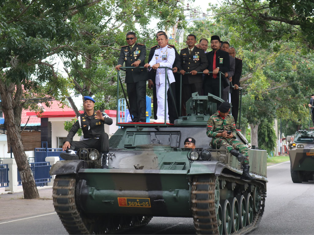 Danrem 011 Lilawangsa Kolonel Inf Ali Imran Pimpin Acara Puncak Peringatan HUT Ke-79 TNI di Kota Lhokseumawe