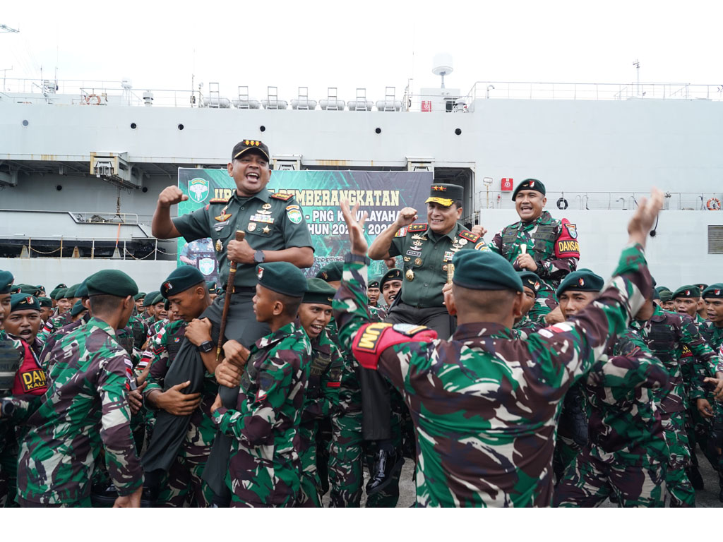 450 Prajurit TNI Batalyon Raider 112 Darma Jaya Ditugaskan ke Papua untuk Jaga Perbatasan RI-PNG