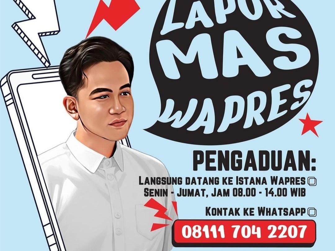 Wakil Presiden Gibran Luncurkan Layanan Pengaduan Masyarakat ‘Lapor Mas Wapres’ Melalui WhatsApp