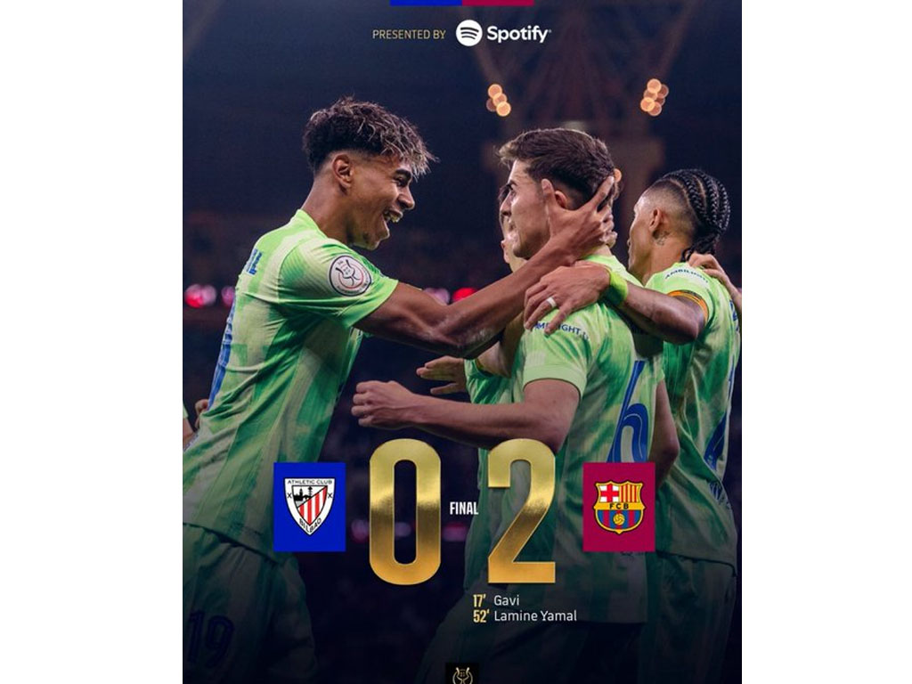 Barcelona Melenggang ke Final Super Cup Spanyol Setelah Singkirkan Athletic Club di Arab Saudi