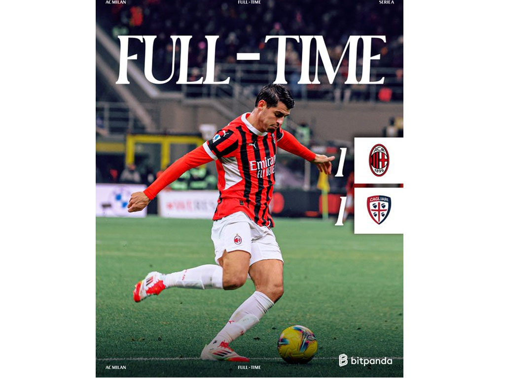 AC Milan Ditahan Cagliari Bermain Imbang di Serie A Italia