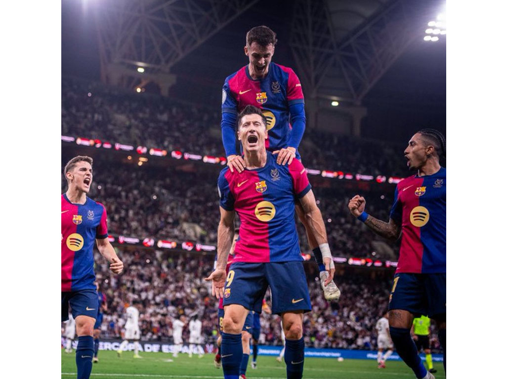 Barcelona Unggul 4-1 Atas Real Madrid Sampai Turun Minum di Final Super Cup Spanyol