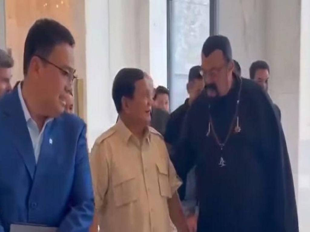 Presiden Prabowo Bertemu Steven Seagal, Teman Lama Sejak di Kopassus