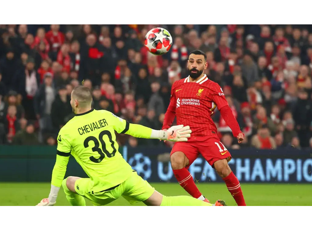Mohamed Salah Cetak Gol Eropa Ke-50 untuk Liverpool