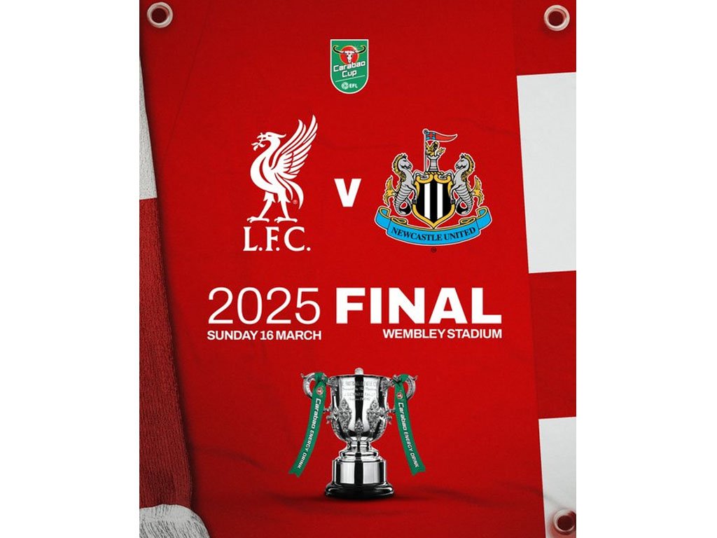 Liverpool Tantang Newcastle United di Final Carabao Cup pada 16 Maret 2025 di Wembley
