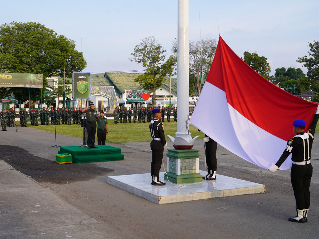 Danrem 011 Lilawangsa Kol Inf Ali Imran Ingatkan Prajurit tentang Peran Strategis TNI AD Sebagai Kekuatan Sistem Pertahanan Negara