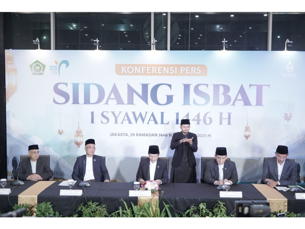 Pemerintah Tetapkan 1 Syawal 1446 H Bertepaan dengan 31 Maret 2025 M