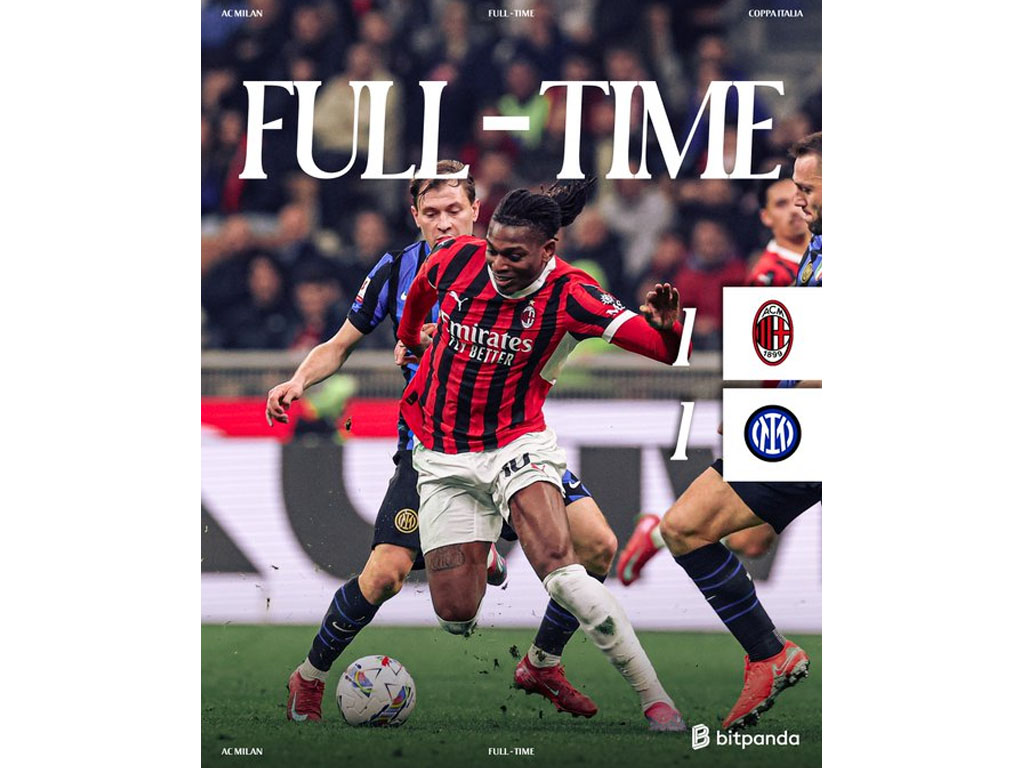 AC Milan Bermain Imbang dengan Inter Milan di Leg 1 Semifinal Coppa Italia