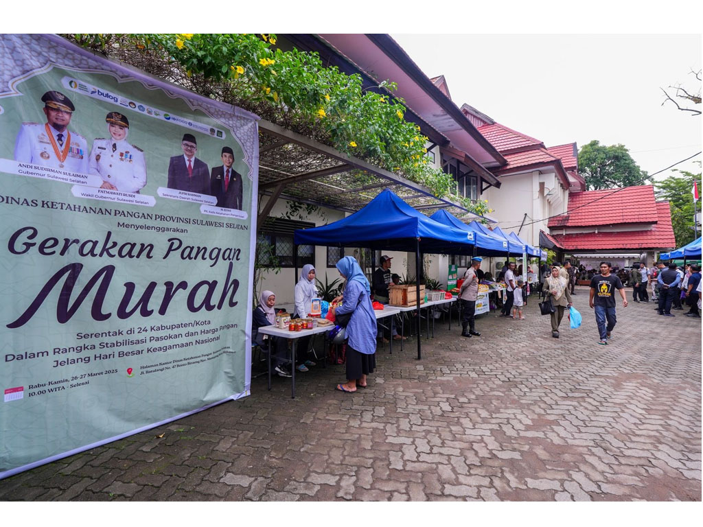 Gerakan Pangan Murah Sulawesi Selatan Jadi Rujukan Nasional