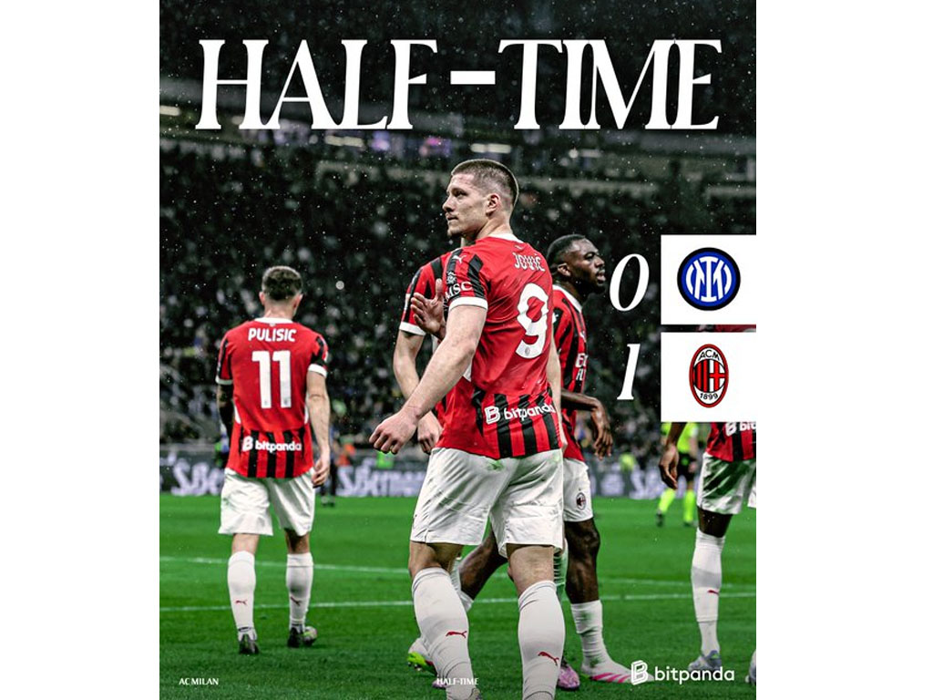 AC Milan Unggul Semetara Atas Inter Milan di Leg 2 Semifinal Coppa Italia