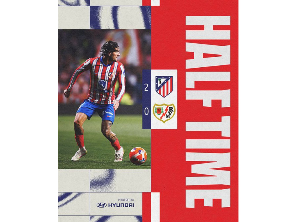 Atletico Madrid Unggul Atas Rayo Vallecano di La Liga Spanyol Sampai Turun Minum