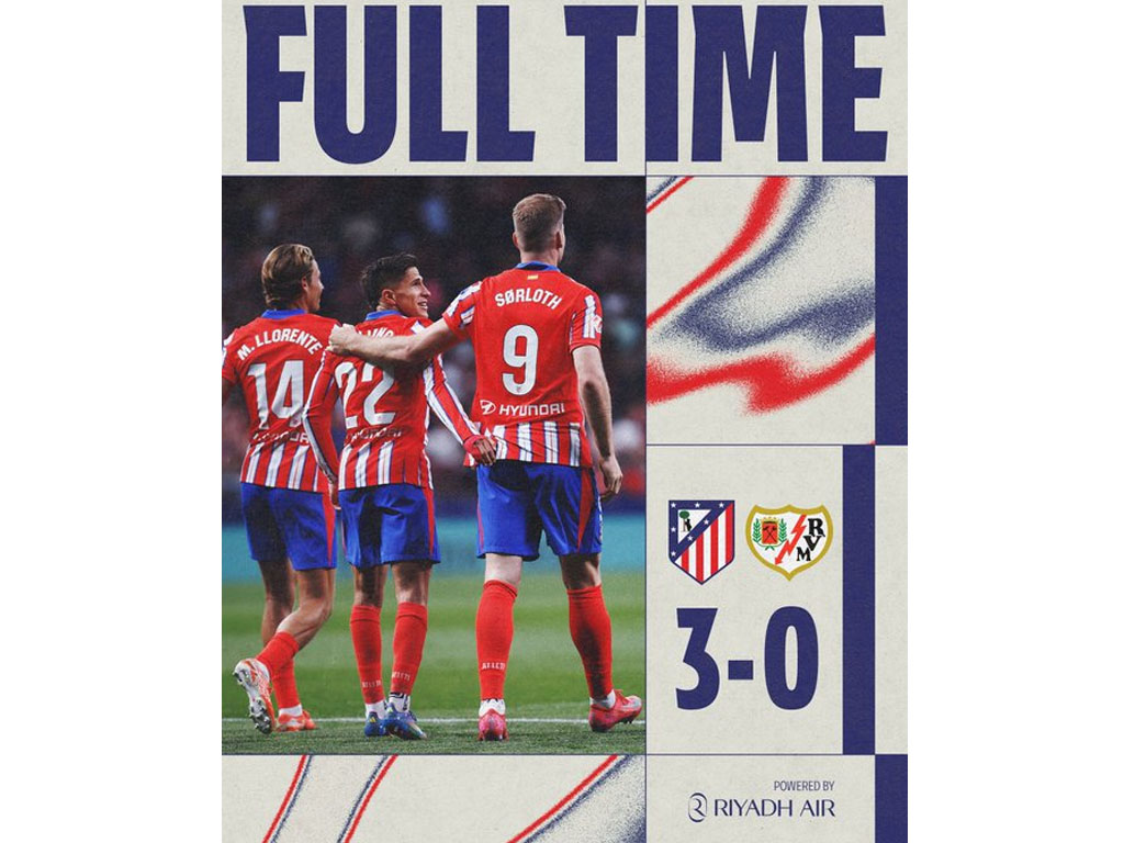 Atletico Madrid Menang Telak Atas Rayo Vallecano di La Liga Spanyol