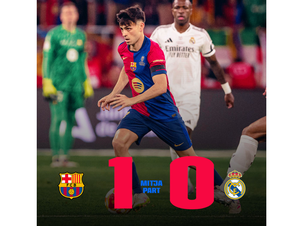 Barcelona Unggul Sementera Atas Real Madrid Sampai Turun Minum di Final Copa del Rey