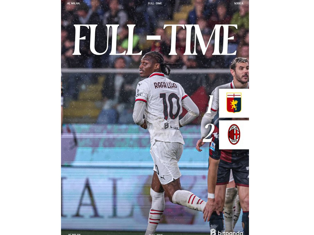 AC Milan Sukses Gulingkan Genoa di Serie A Italia