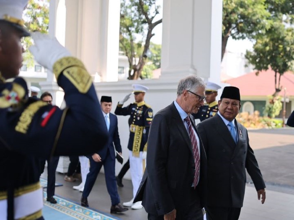 Presiden Prabowo Terima Kunjungan Bill Gates di Istana Merdeka