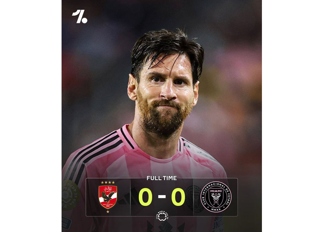 Lionel Messi Gagal Bawa Inter Miami Mengalahkan Al Ahly di Grup A Piala Dunia Antarklub FIFA 2025