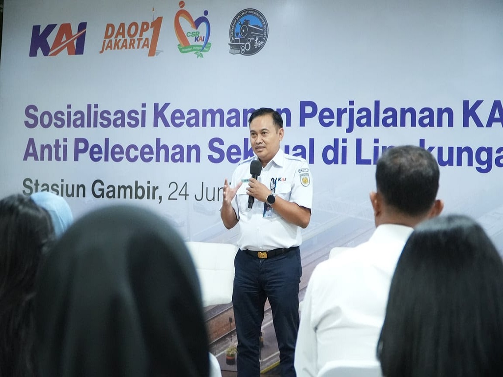 KAI Daop 1 Gandeng IRPS Sosialisasikan Keamanan Perjalanan dan Kampanye Anti-Pelecehan Seksual di Stasiun Gambir