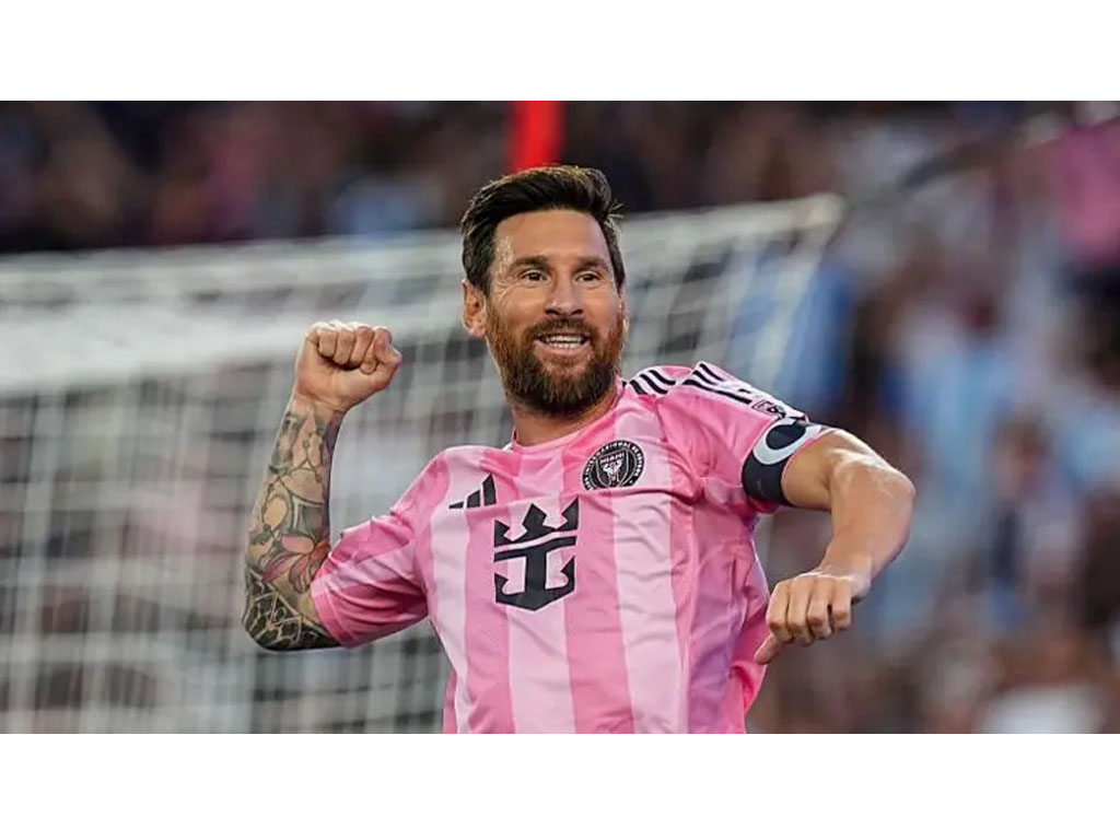 Lionel Messi Bikin Brace Bawa Inter Miami Kalahkan New England Revolution di MLS