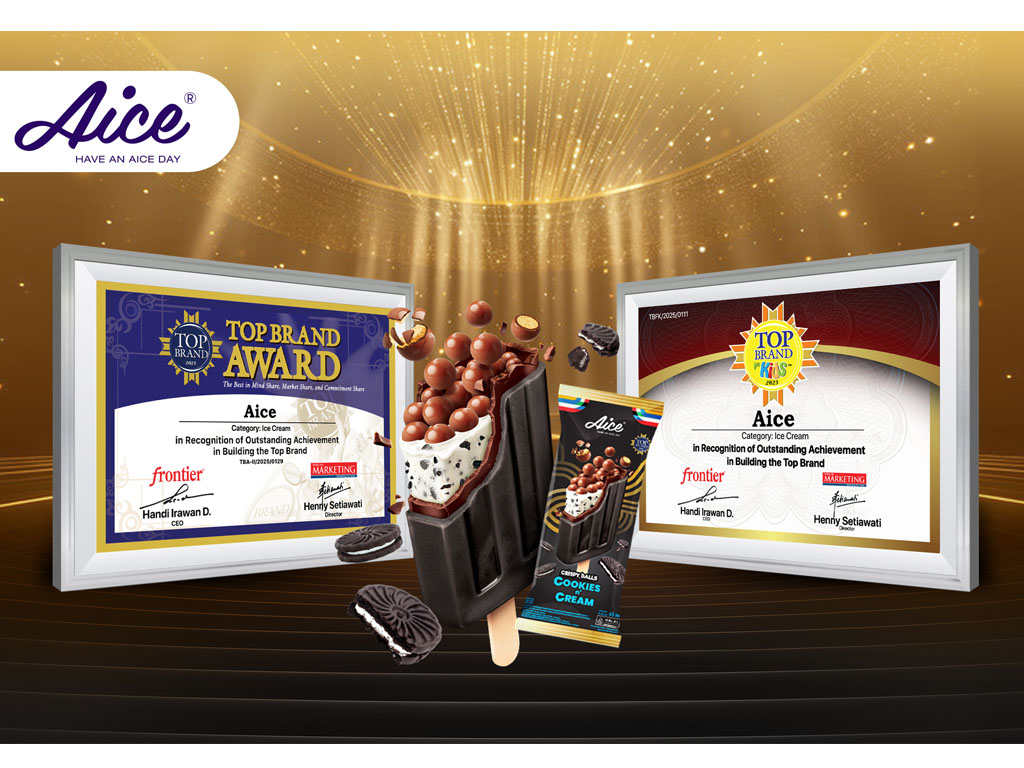 Aice Raih Top Brand Award Tujuh Tahun Berturut-turut dan Top Brand for Kids Award 2025