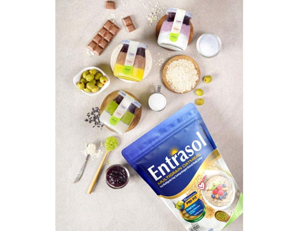 Entrasol Multigrain Oatmeal Kolaborasi dengan Hong Tang Ajak Anak Muda Nikmati Dessert Bernutrisi