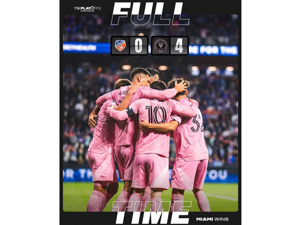 Lionel Messi Bawa Inter Miami Cukur Cincinnati Lanjut ke Final Wilayah Timur MLS