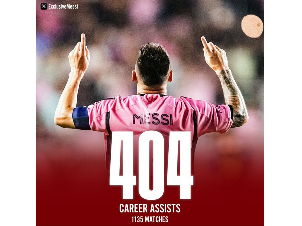 Lionel Messi Bisa Pecahkan Rekor Assist Terbanyak Sepanjang Masa pada Laga 29 November 2025
