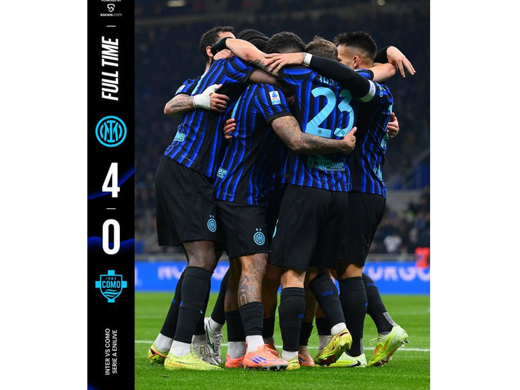 Inter Milan Cukur Como di Serie A Italia